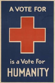 red cross poster, linen backed, ww1, original