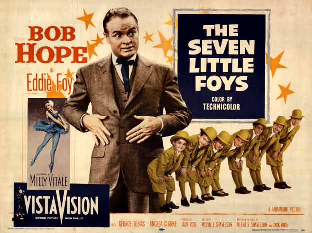 Bob Hope in a movie? Yep, and here’s the poster for Seven little Foys. Yay!