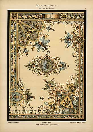 carpet design, art nouveau, German