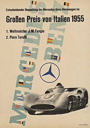 Mercedes being raced in Italy. Who knwe, we all did1 Better grab this poster fast.