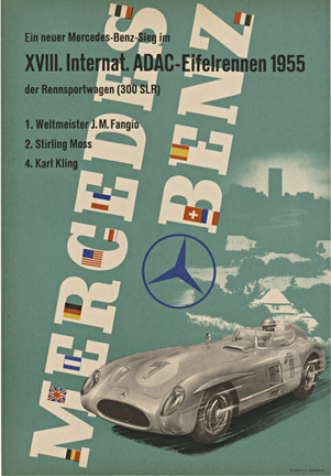 A really cool racing poster from Mercedes Benz, Yay.