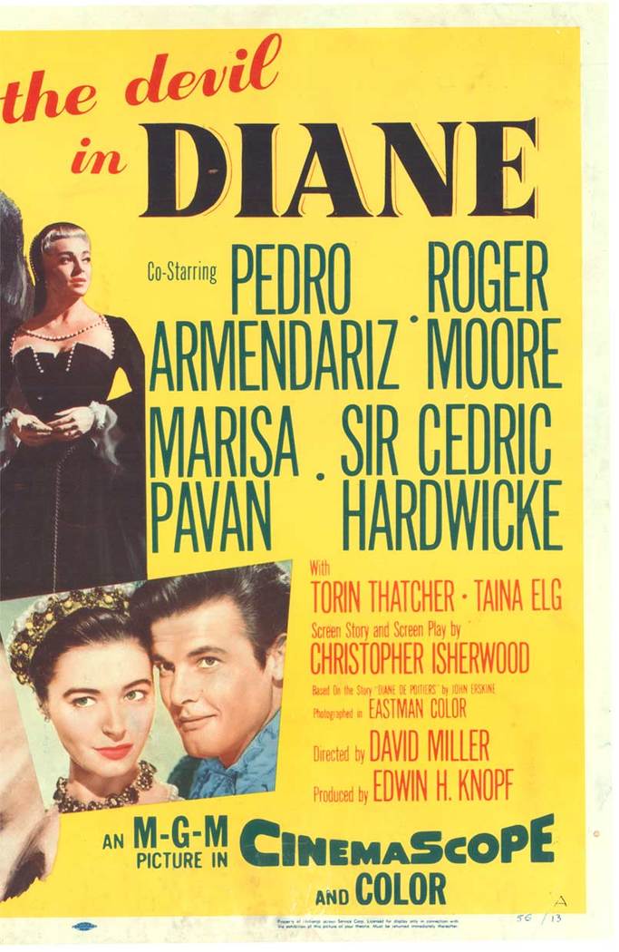 Linen backed Diane with Lana turner and Roger Moore.. A movie full of wonderful classic costumes, One of Roger Moore's first movie performances