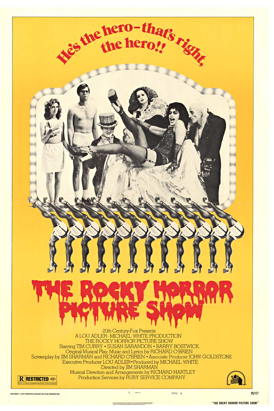 Rocky Horror Picture Show movie poster. Watch out this one will rock your world