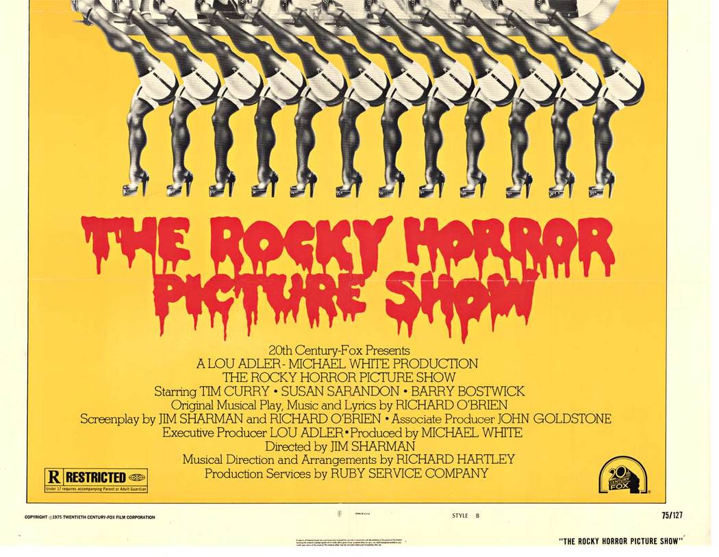 Rocky Horror Picture Show movie poster. Watch out this one will rock your world