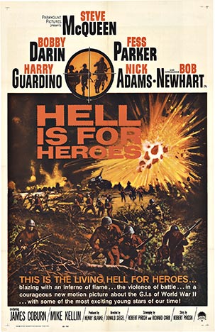 Steve McQueen in Hell is for Heroes, what a hunk of man. MMMMmmMMmgood