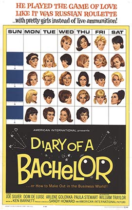 A movie poster for Diary of a Bachelor. Never heard of it, must not be very good.