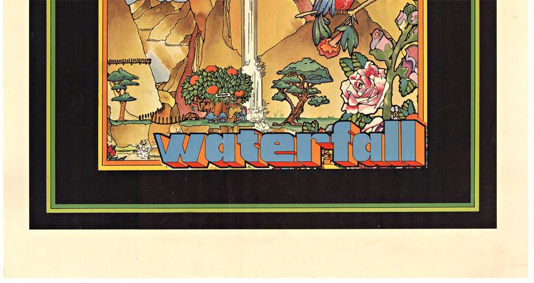 On Metromedia Records, Waterfall by the band IF. Very rare music poster. Linen backed and in very good condition. <br>If was a seminal band formed in 1969 as Britain’s answer to the pioneering U.S. bands Blood, Sweat and Tears and Chicago. Unlike thes