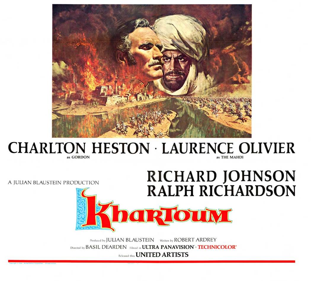 Charlton Heston and Laurence Olivier star in Kharthoum! Looks like a yawner