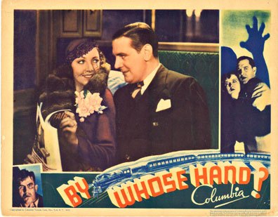 By whose hand. A movie poster from 1932, No big stars apparently.