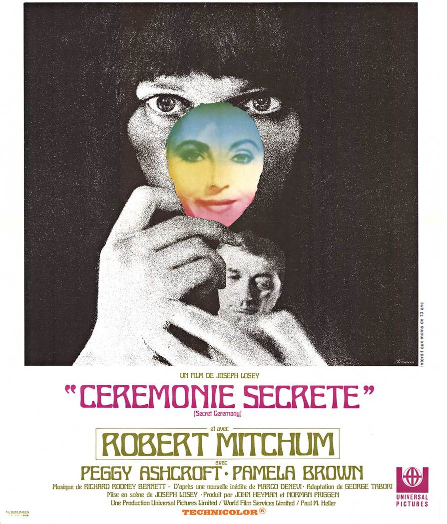 Ceremony Secret movie poster, Starring Robert Mitchum