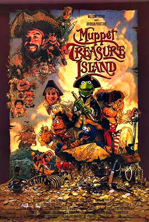 Muppet Treasure Island Description: original; double sided movie poster.