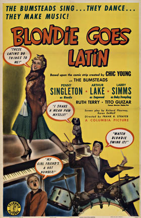 Blondie goes Latin, Singing, dancin’ and bangin’ on drums. My kind of flick.