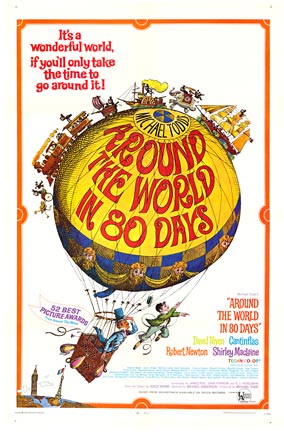 Around the World in 80 days, great book, great movie.