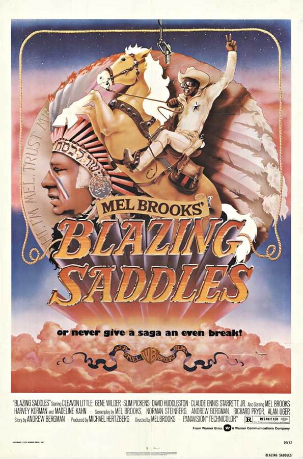 movie poster, black man on a horse, comedy, linen backed original film poster, fine condition.