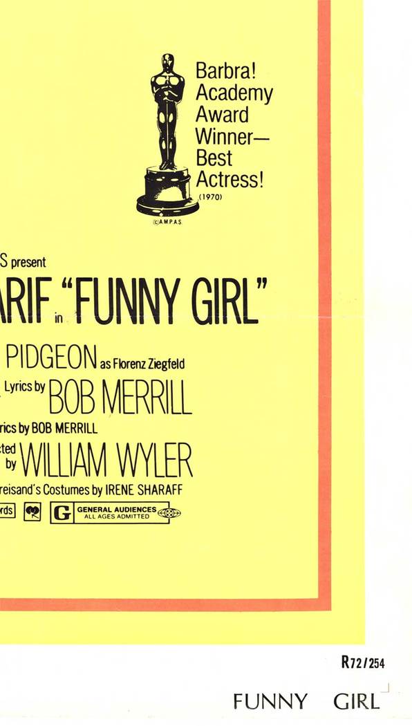 Barbra Striesand in the Funny Girl, what’s not to love/ Got to get this poster ASAP