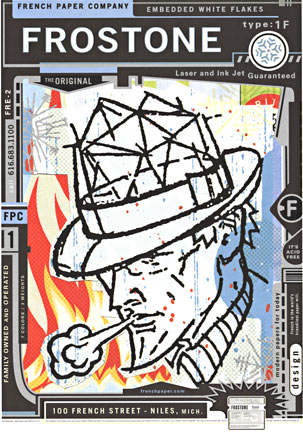 dick tracy sketched face, pop art, modern art,