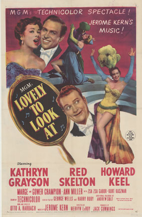 Lovely to look at, a movie poster. Kathryn Grayson and some others star in it.