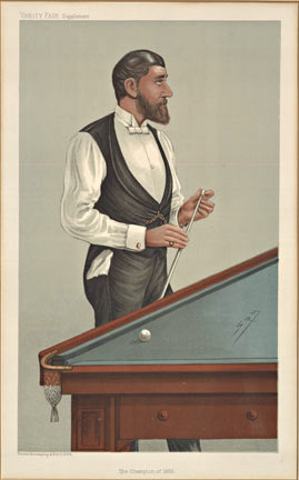 shooting pool, billards, turn of the century, Vanity Fair original,