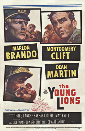 Marlon Brando, Montgomery Clift and Dean Martin all in the same movie! It’s got to be good. The Young Lions.
