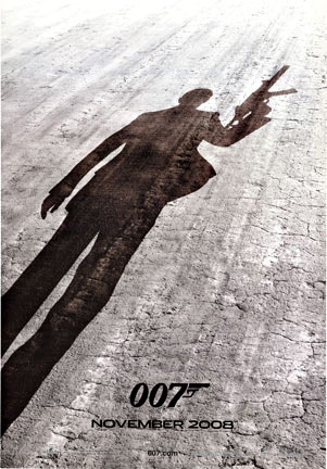 James Bond, oh he’s a looker! This is just a shadow so that doesn’t matter.