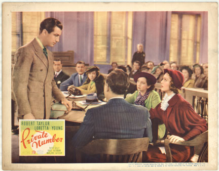 Private number movie poster, lobby card, antique