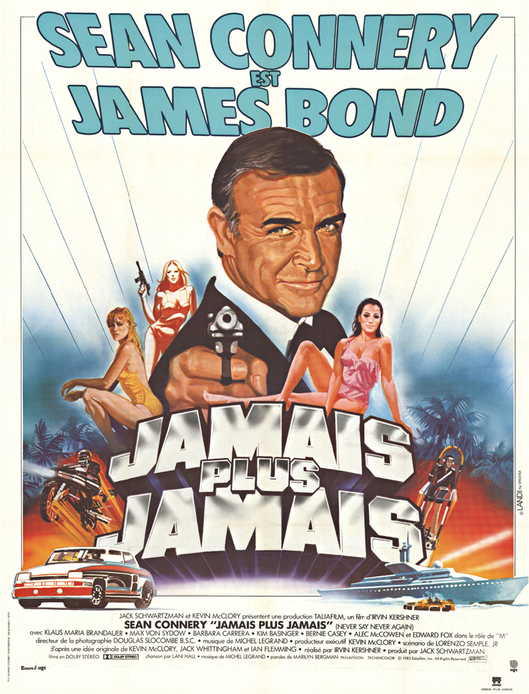 French movie poster, James Bond 007, Sean connery, linen backed, original poster, excellent condition.