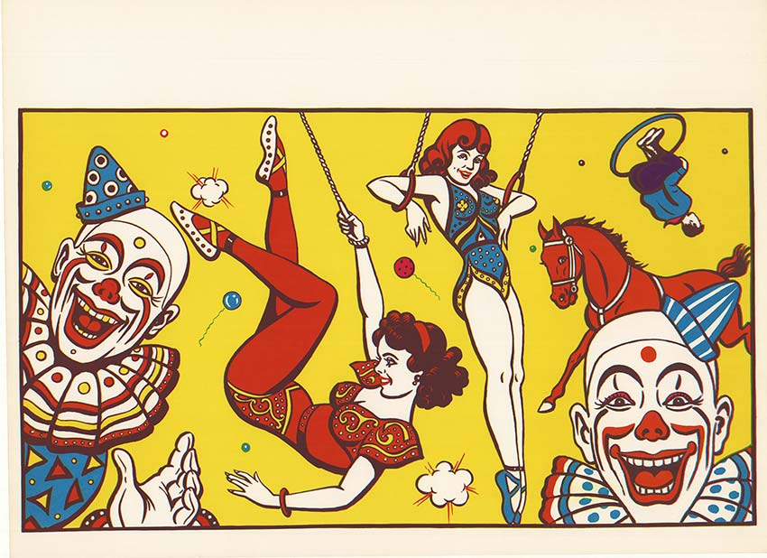 Anonymous Artists - Circus (blank) - Lithograph - 20.5" x 28"