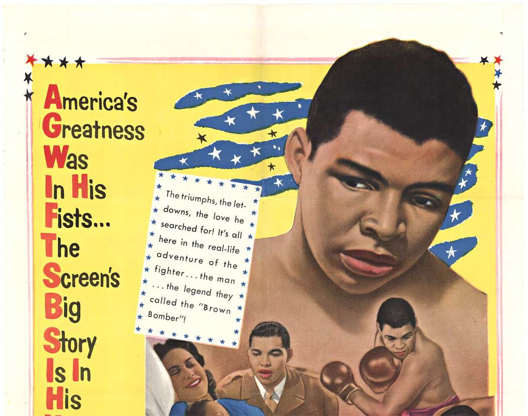 a movie poster for a movie about Joe Lois, I doubt to many blind people would be into this movie or boxing for that matter.