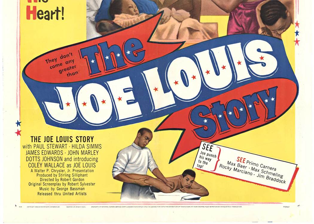 a movie poster for a movie about Joe Lois, I doubt to many blind people would be into this movie or boxing for that matter.