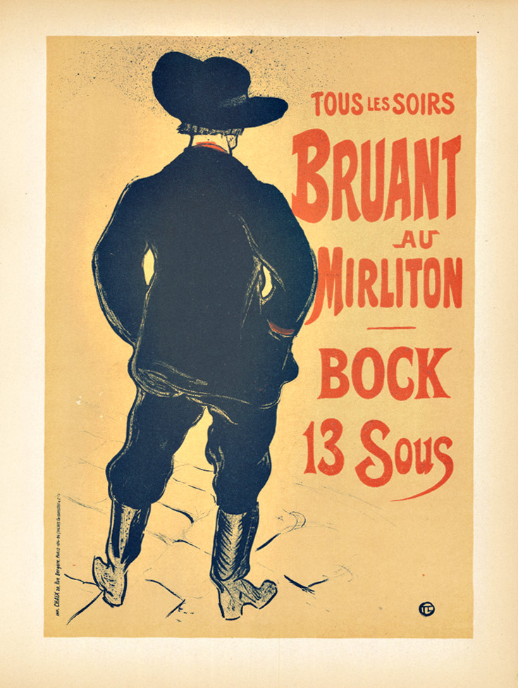 Henri Toulouse-Lautrec - Bruant au Mirliton border=
