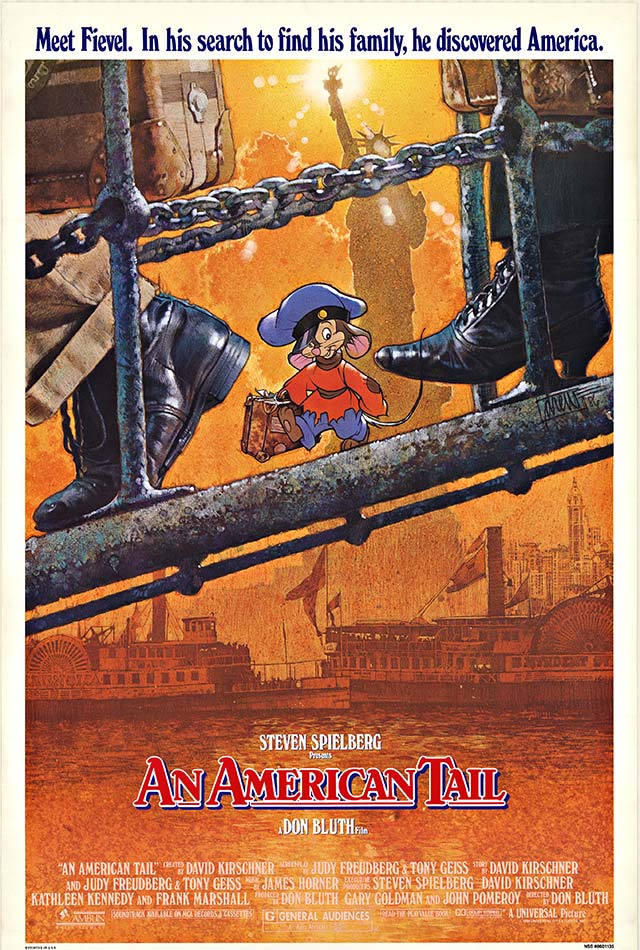 AN AMERICAN TAIL 11x17 Framed Movie Poster by Wallspace 