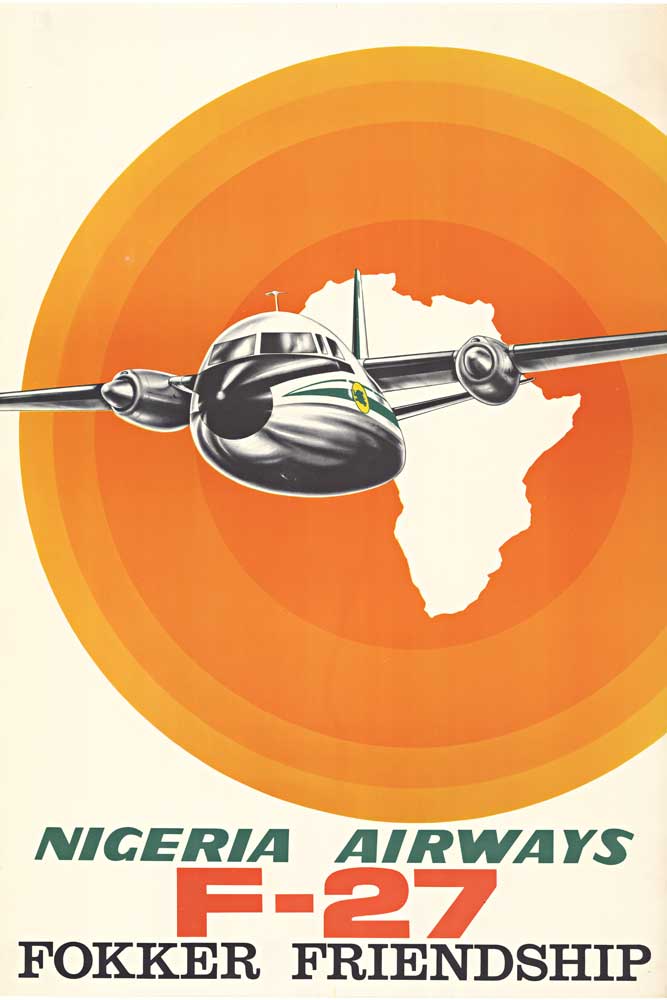 Anonymous Artists - NIGERIA AIRWAYS - Fokker F-27 border=