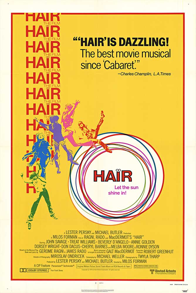 Hair- The Movie Great music, wild times with hippies and lots of love. Got to have it.