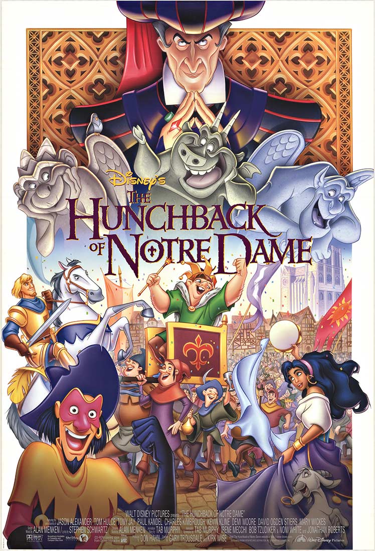 Hunchback of Notre Dame, cartooon images, Disney, movie poster