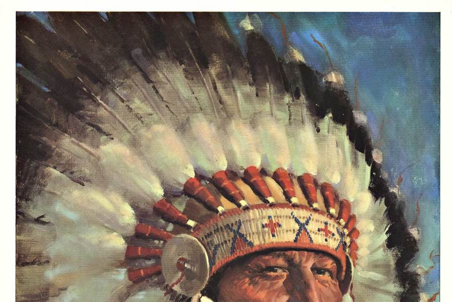 Santa Fe Indian Chief, poster, original