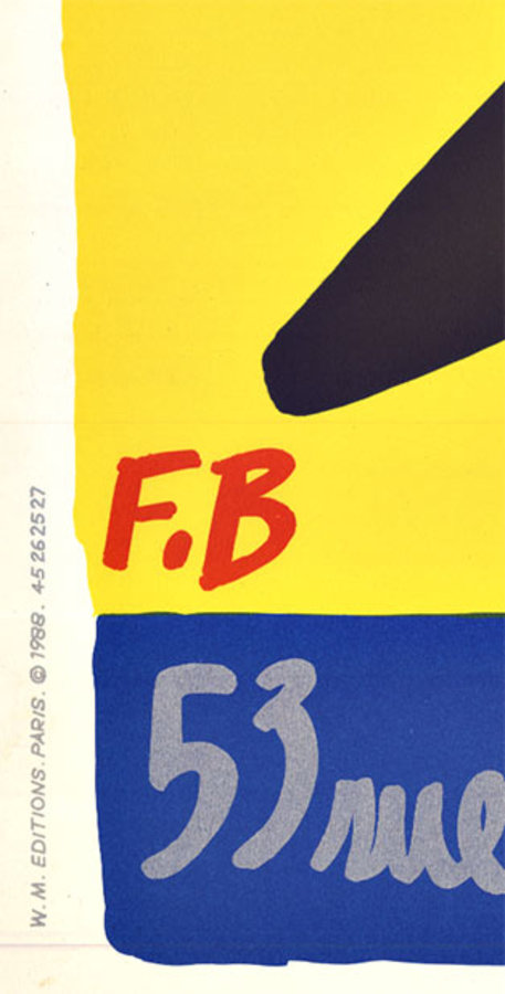 Francois Boisrond - GALLERY DOCUMENTS GÉNÉRATION - Serigraph - 27.5" x 39"