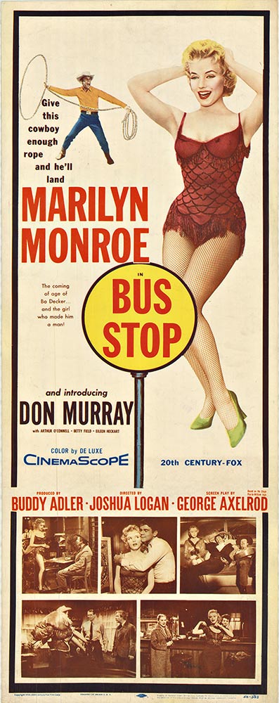 orignal movie poster insert, Marilyn Monroe, lasso, stop sign,