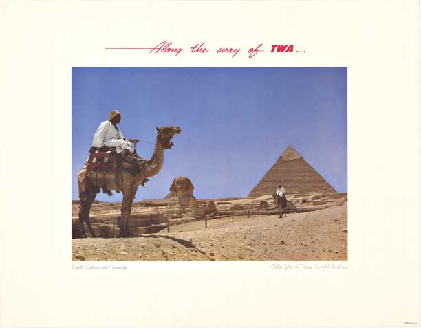 camel, pyramid, giza, Cairo, linen backed poster