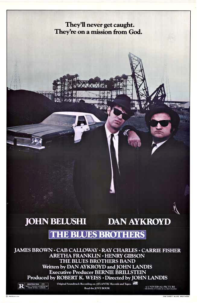 Joh Belushi and Dan Akroyd in the same movie! Must be the Blues Brothers