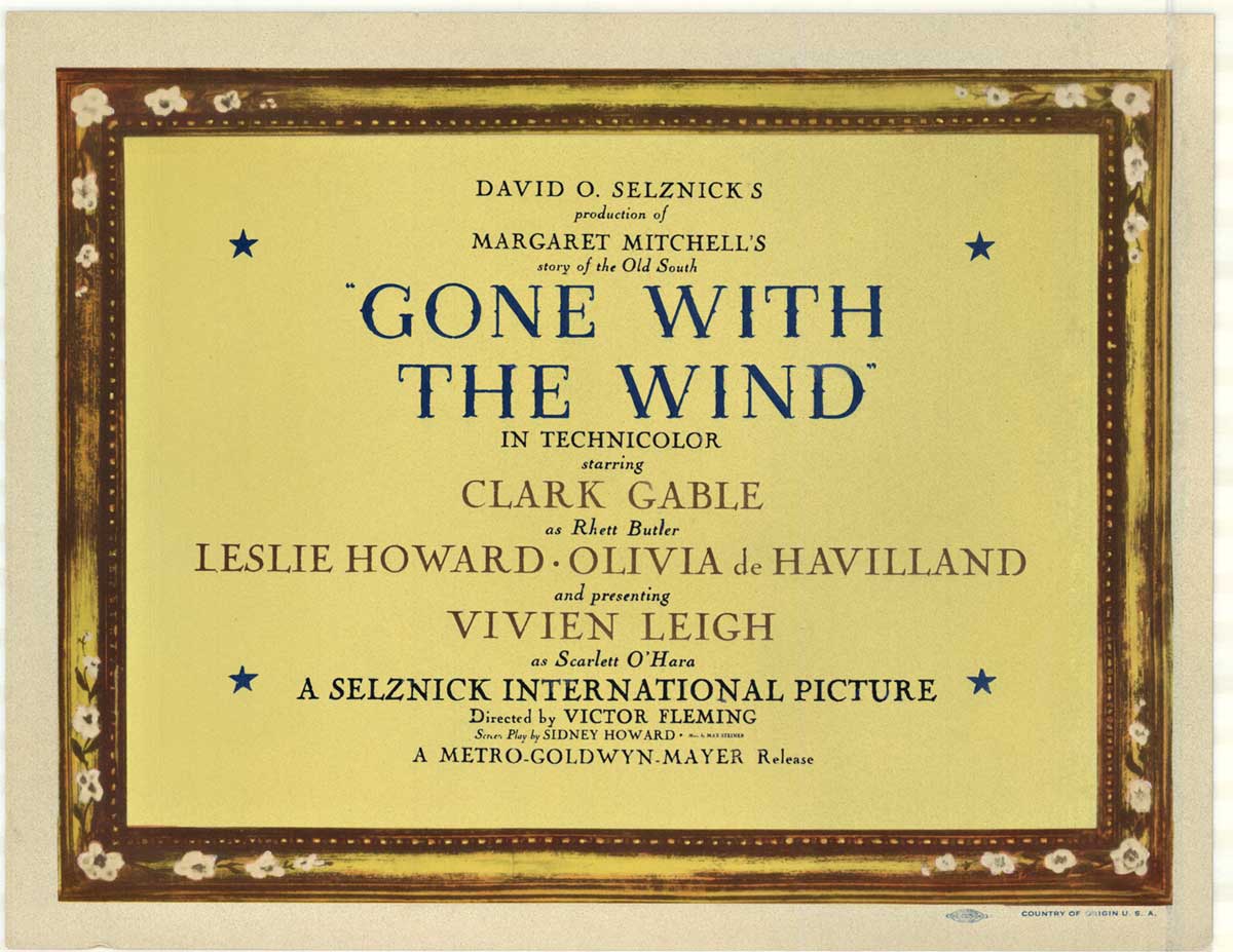 Original 1939: GONE WITH THE WIND LOBBY CARD COMPLETE SET OF eight. <br> <br>Complete set of all 8 original Gone with the Wind Lobby Cards from 1939.
