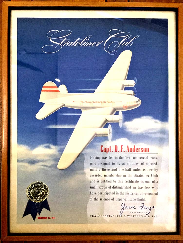 Anonymous Artists - STRATOLINER CLUB - pressurized cabin - Offset-Lithograph - 9" x 13"