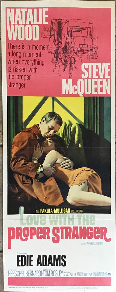 orignal movie poster insert, Steve McQueen holding Edie Amas
