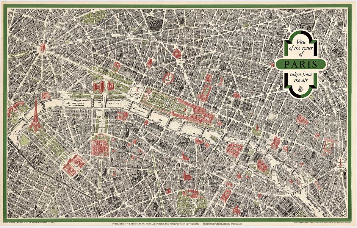 Anonymous Artists - PARIS (FRANCE) City Map