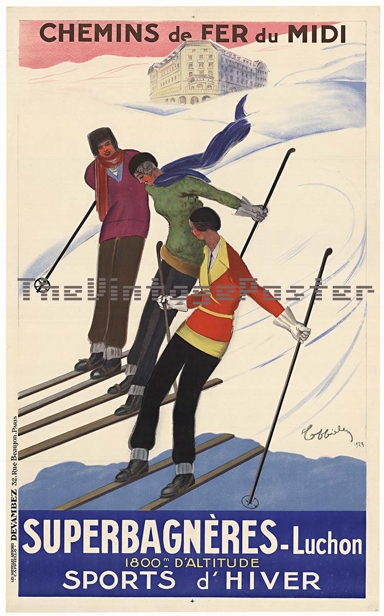 Leonetto Cappiello - SUPERBAGNERES - LUCHON (skiing)