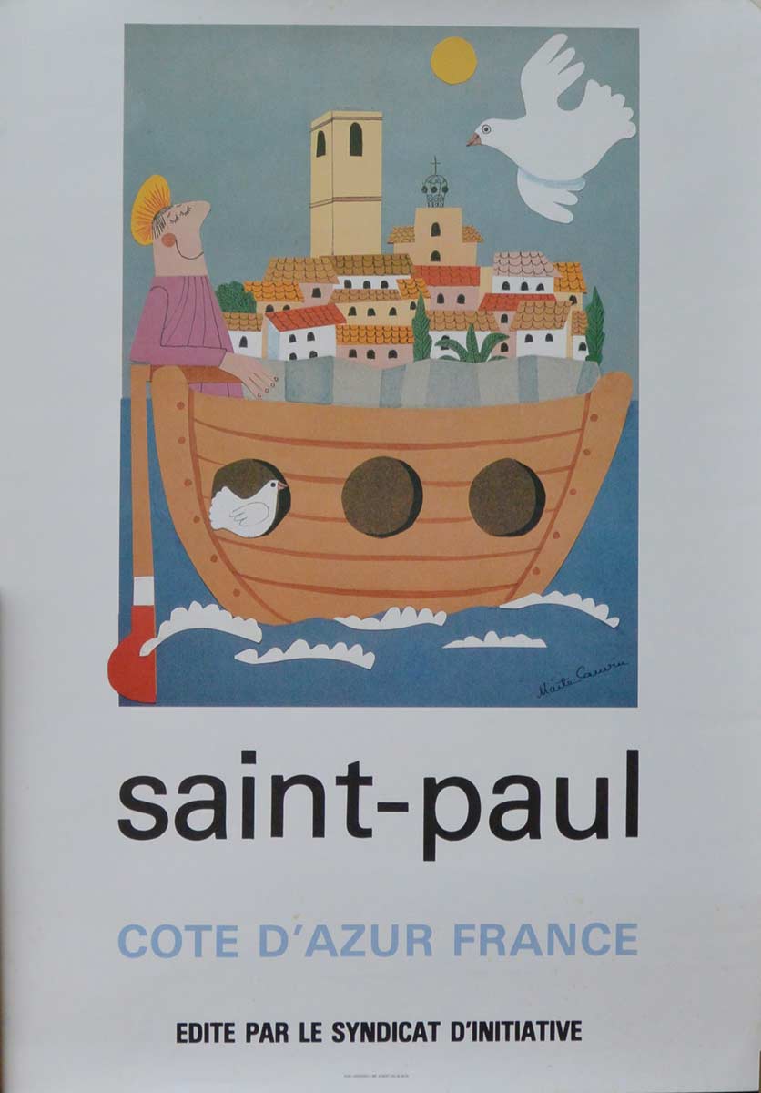 noah's arch, Saint-paul travel poster
