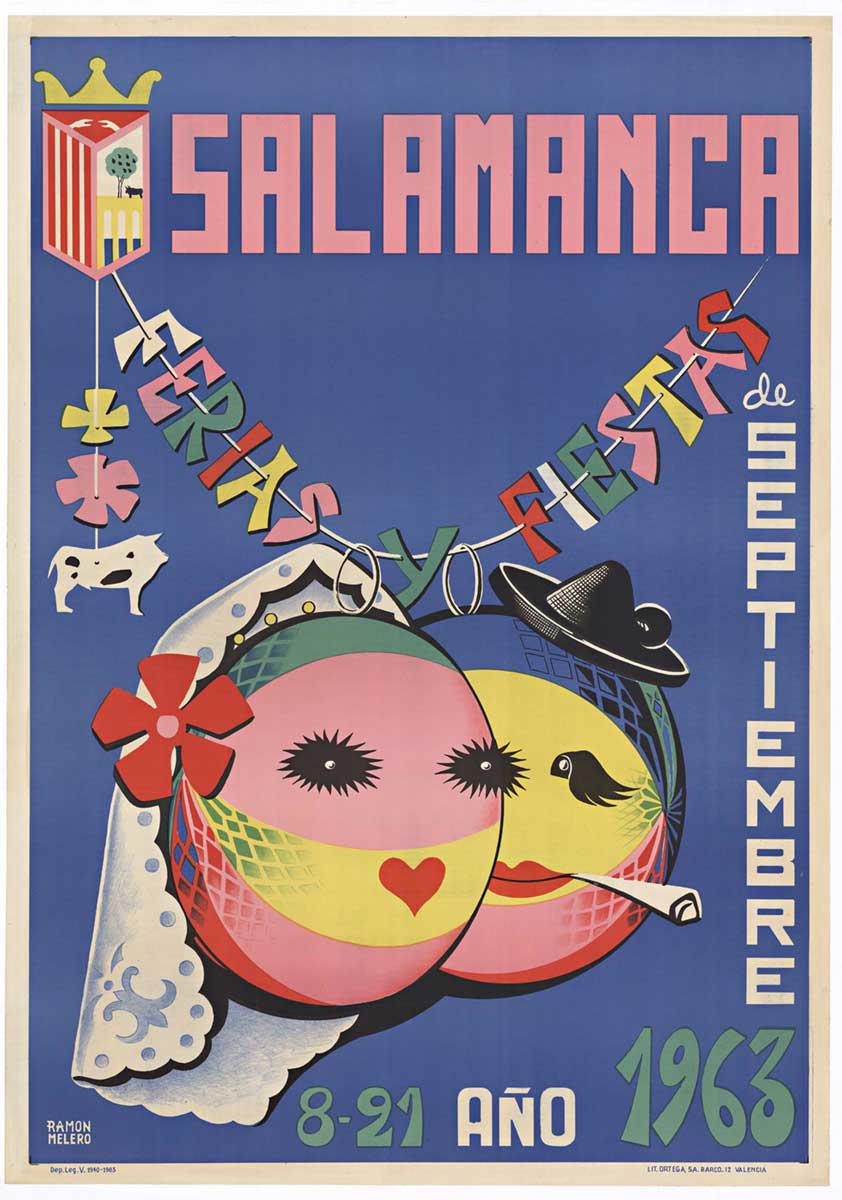 cow, faces, clowns, festival, festival poster, original poster, posters for sale, 1963,