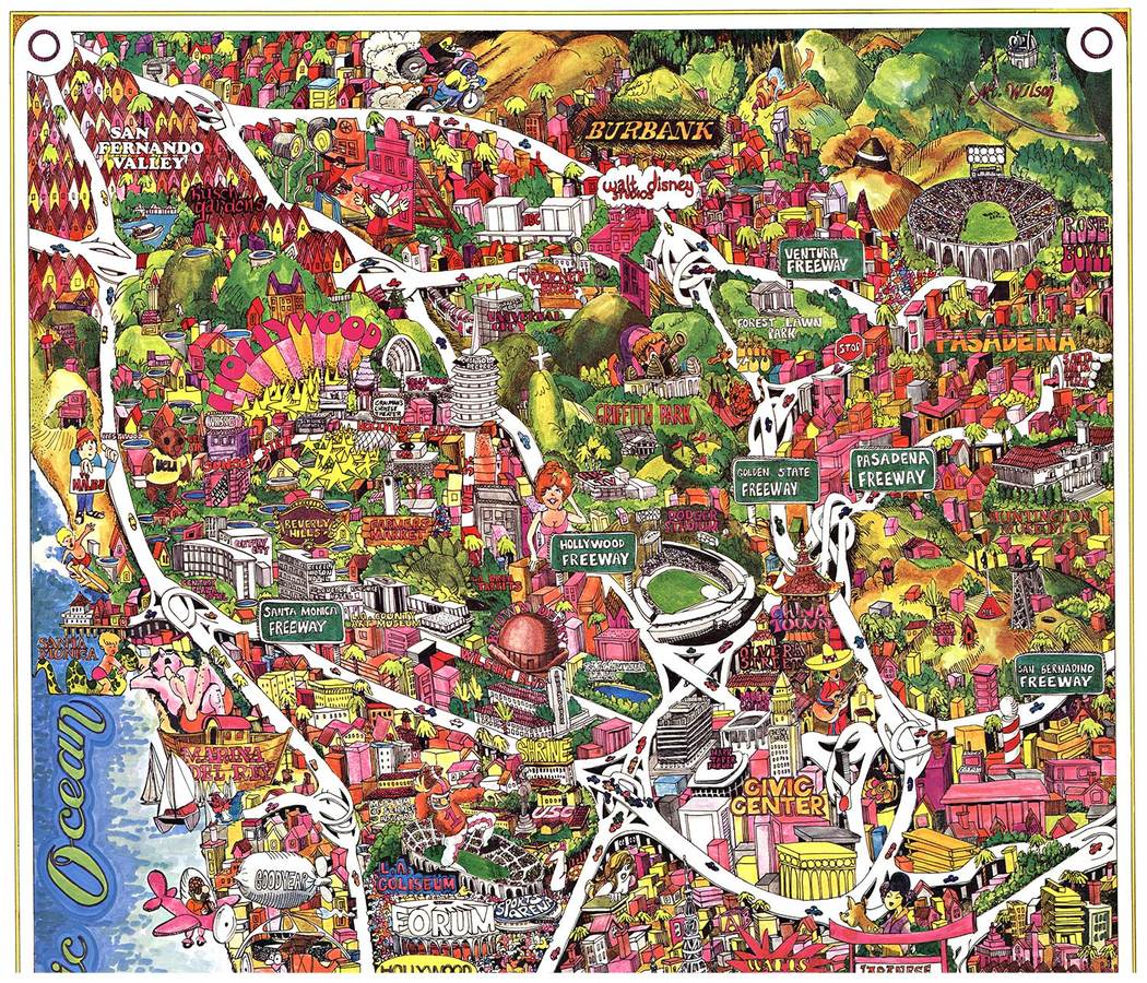Randy Akers - Los Angeles California fun map