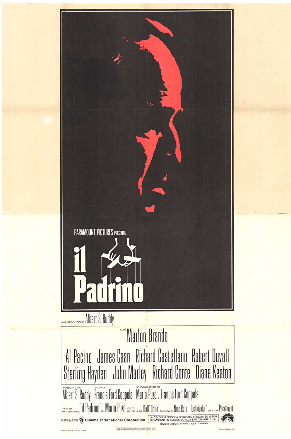 S. Neil Fujita - Il Padrino | The Godfather Italian - Offset-Lithograph - 50" x 74"