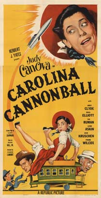 3 Sheet movie poster Carolina Cannonball. Liinen backed. Bright vibrant colors, very good condition.