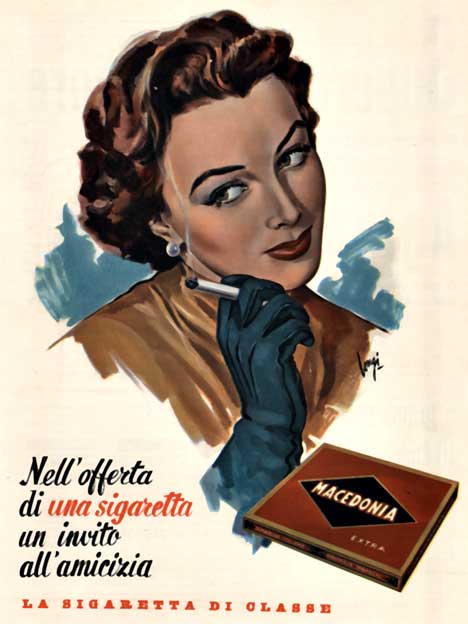 woman, cigarettes, smoking, 1930's
